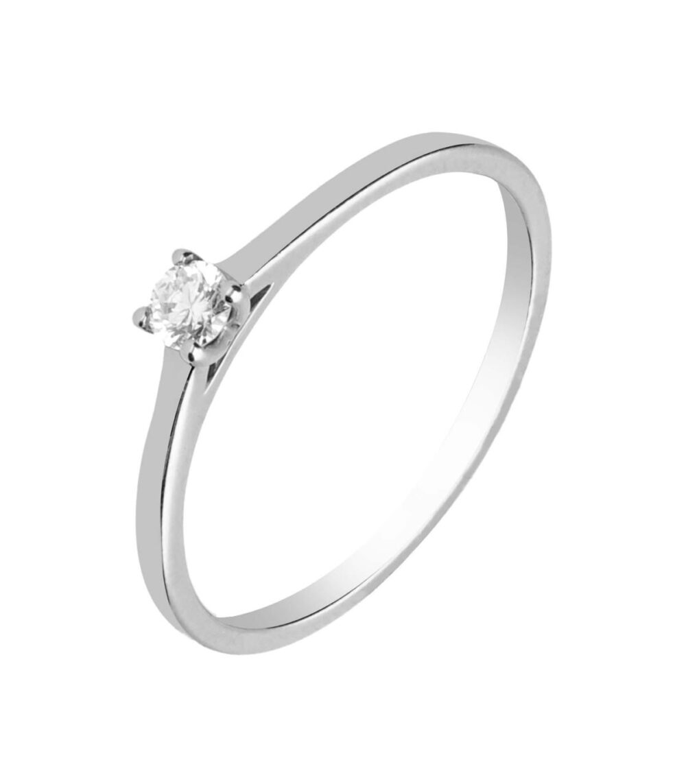 Anillo de Compromiso Solitario con Diamante  0 11ct