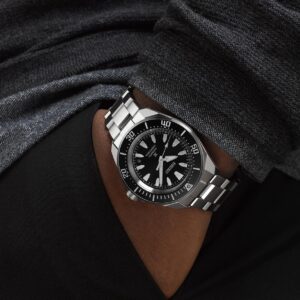 reloj seiko esfera negra modelo prospex diver para buceo