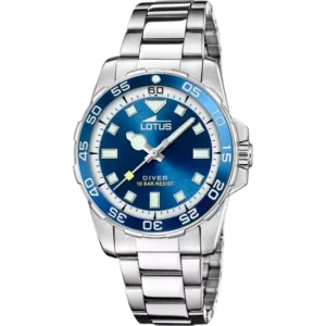 reloj lotus de hombre diver l18936_5 con esfera azul