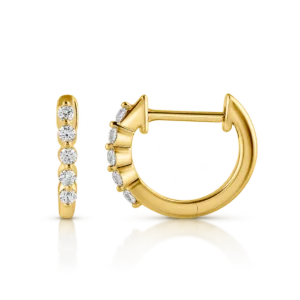 criolla de oro amarillo con 5 brillantes