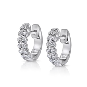 criollas de oro blanco y brillantes