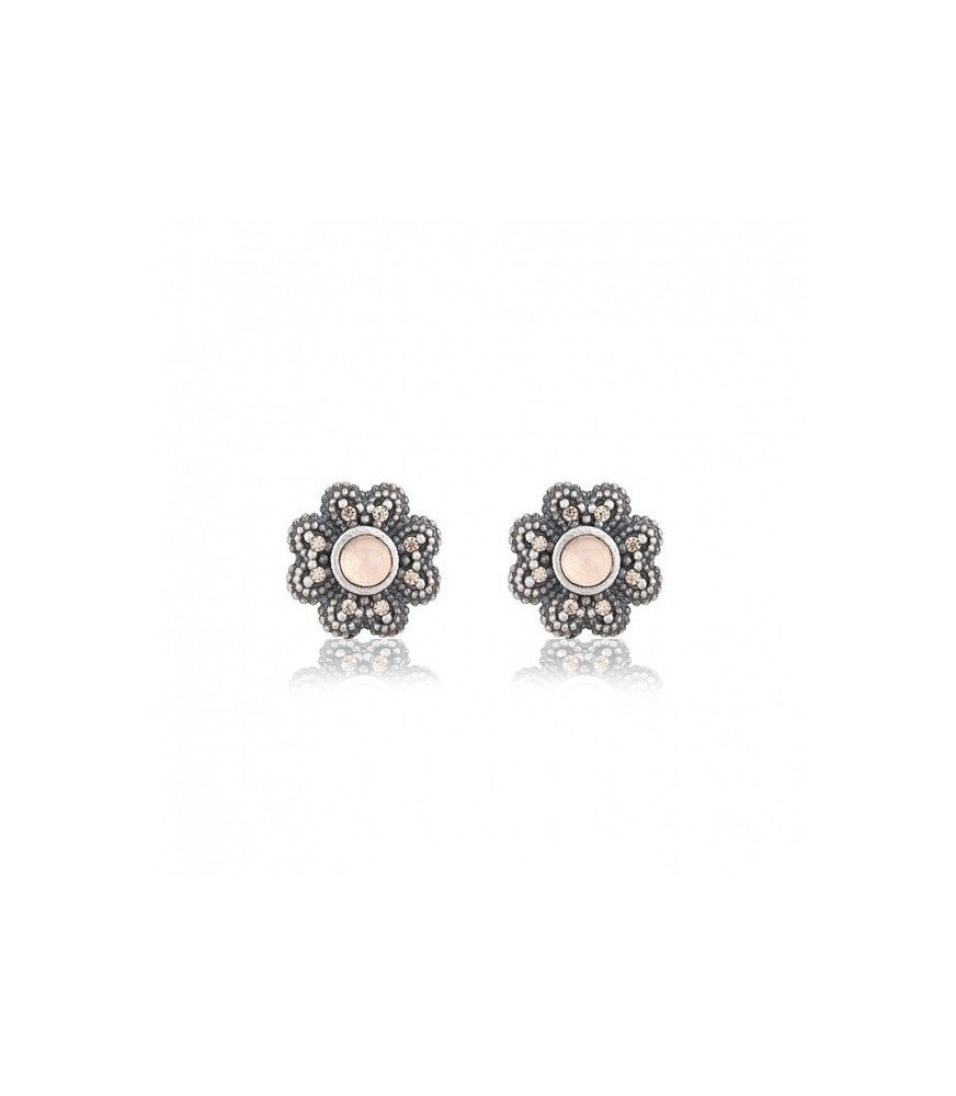pendientes trebol plata sunfield