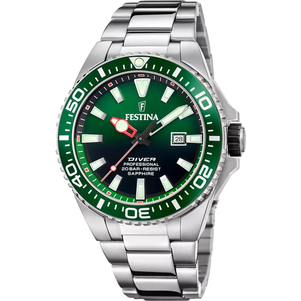 Reloj Festina F20663/2 Diver esfera verde