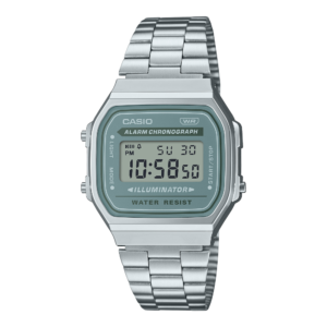 Reloj Casio unisex esfera gris/mint