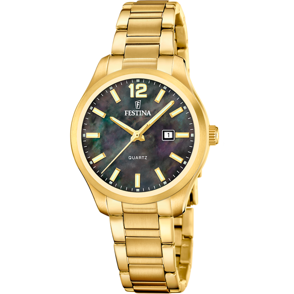 Reloj Festina mujer esfera nacar negro