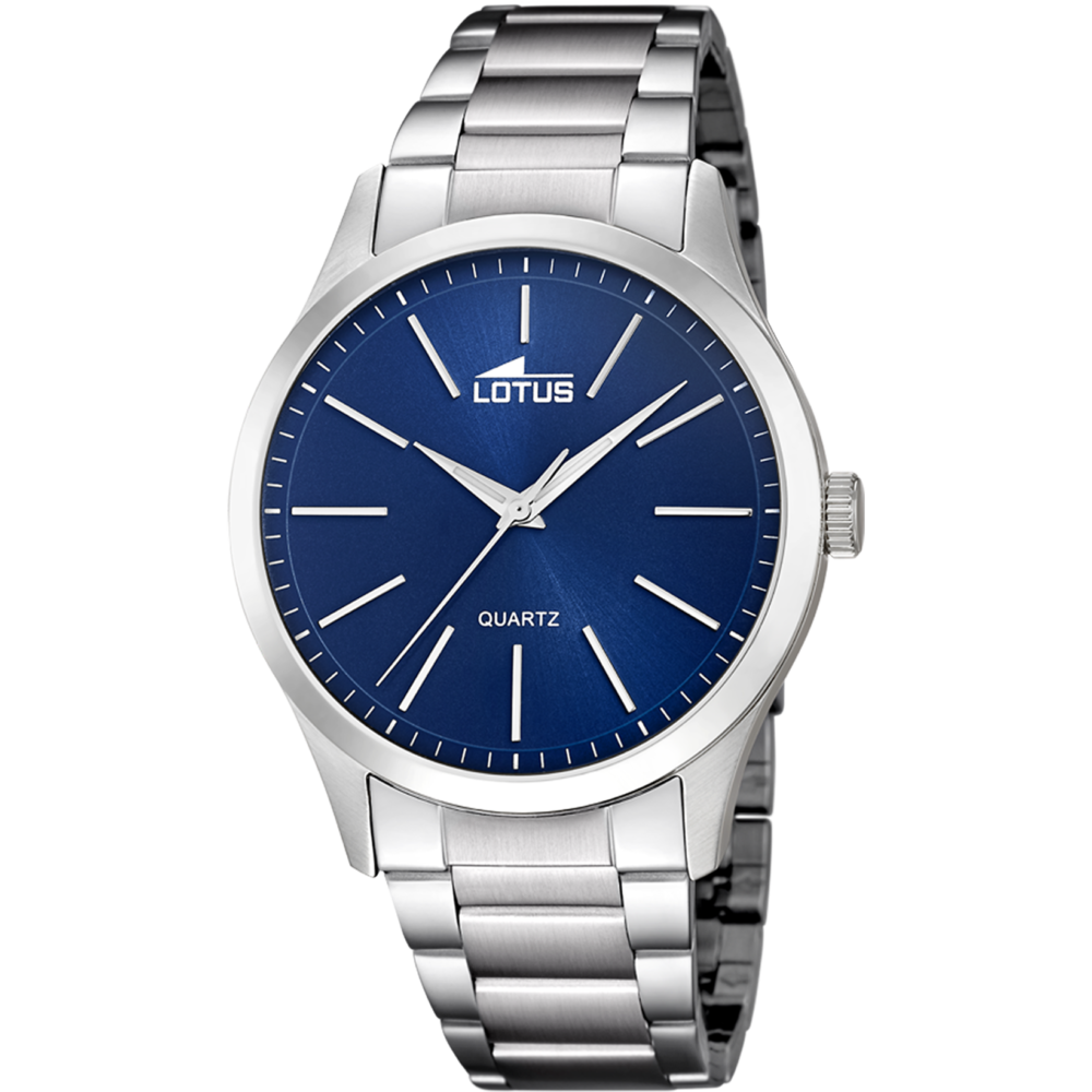 Reloj Lotus caballero esfera azul clásica