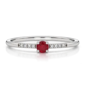 Anillo Rubí y Brazo 8 Diamantes