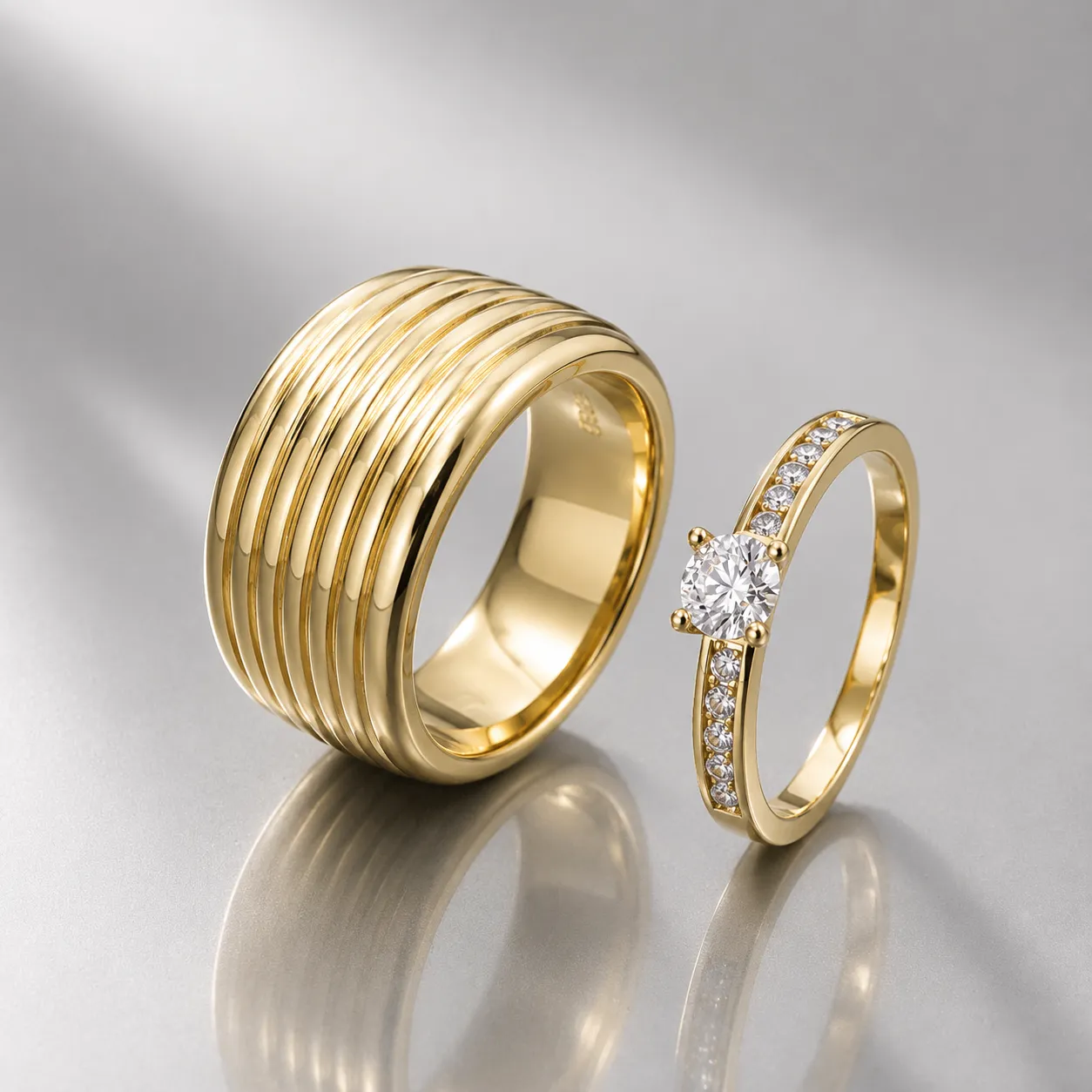 anillos-de-oro-amarillo-anchos-y-anillos-con-circonita-6869 Anillos