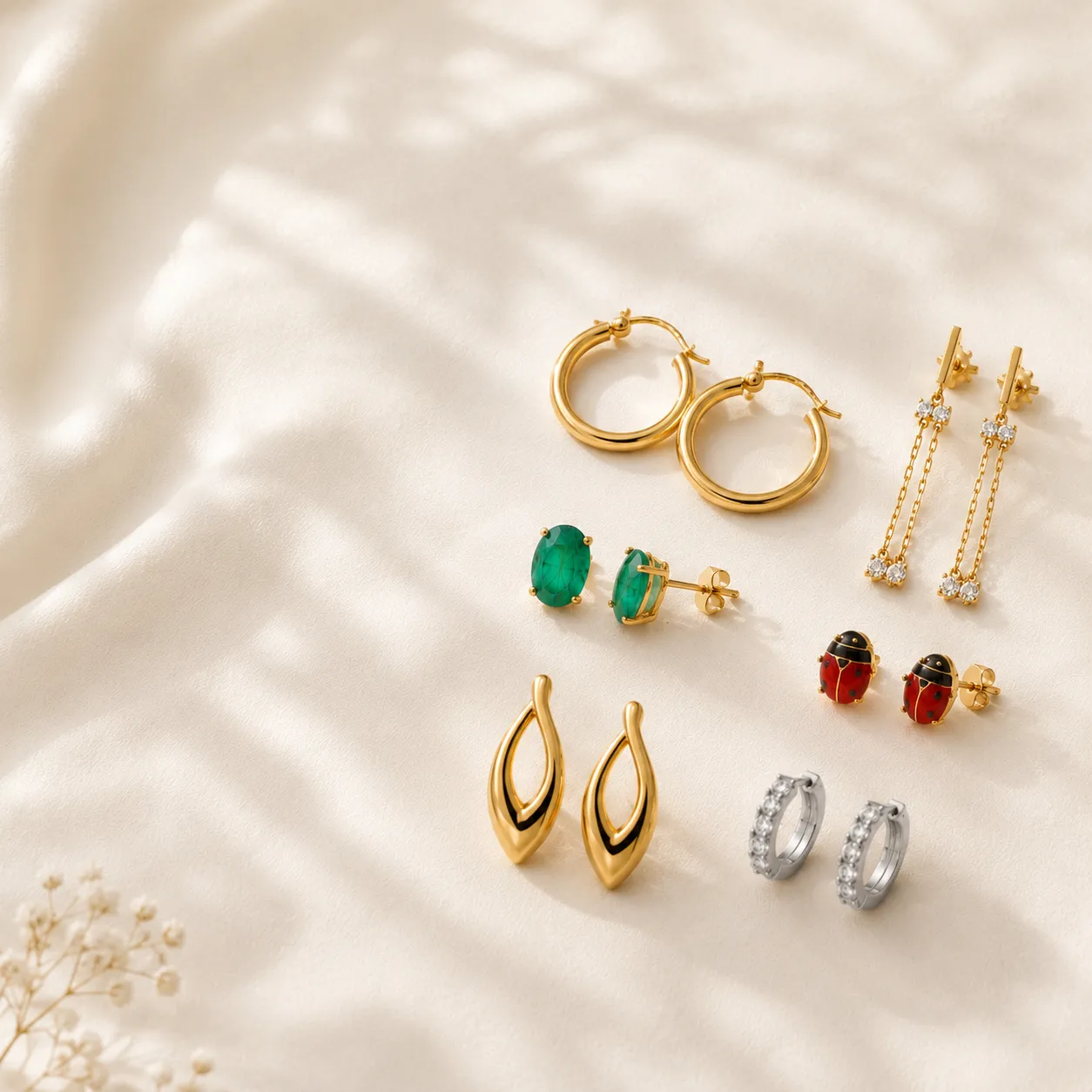 coleccion-de-pendientes-de-oro-largos-electroforming-pendientes-para-bebe-y-mucho-mas-6954 Joyas